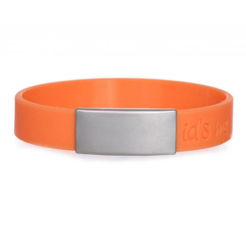 Id's me SportID Mini Oranje SOS armband