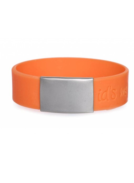 Id's me SportID Maxi Oranje SOS armband