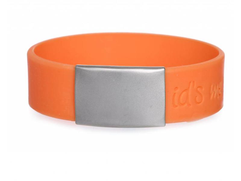 Id's me SportID Maxi Oranje SOS armband