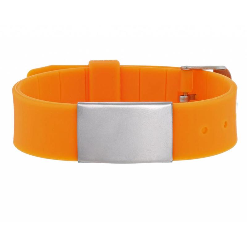 Id's me HealthID Maxi Oranje SOS Armband