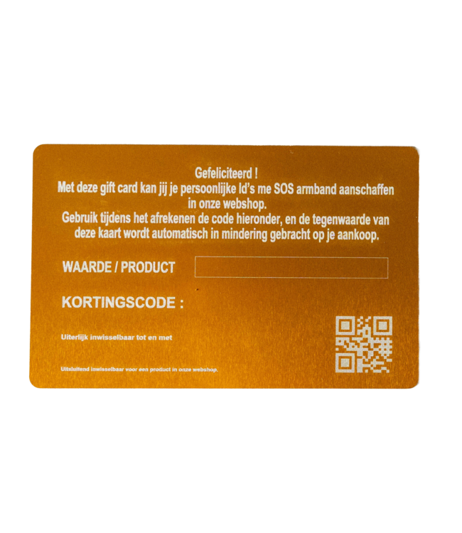 Id's me Gift Card Id's Me for You