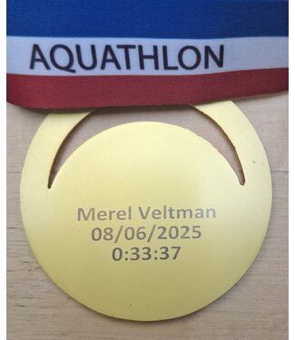 Id's me Medaille Graveren - TRIATHLON