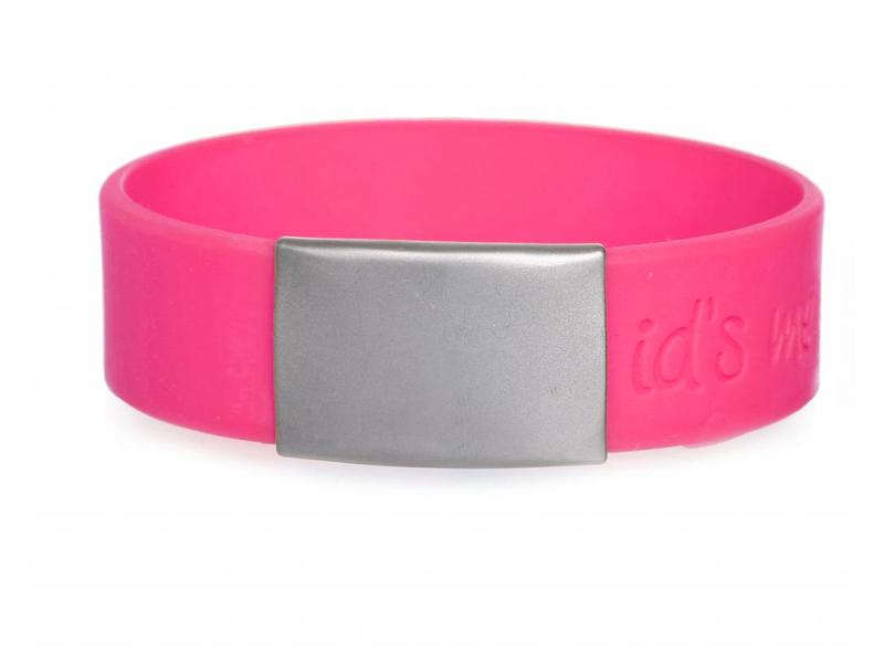 Id's me SportID Maxi Roze SOS armband