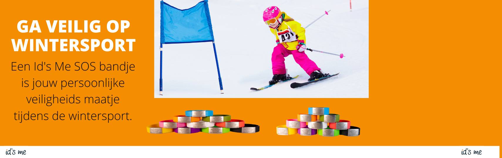 Ben je dan ook voorbereid en draag je je Id's me SOS-armband op de piste?