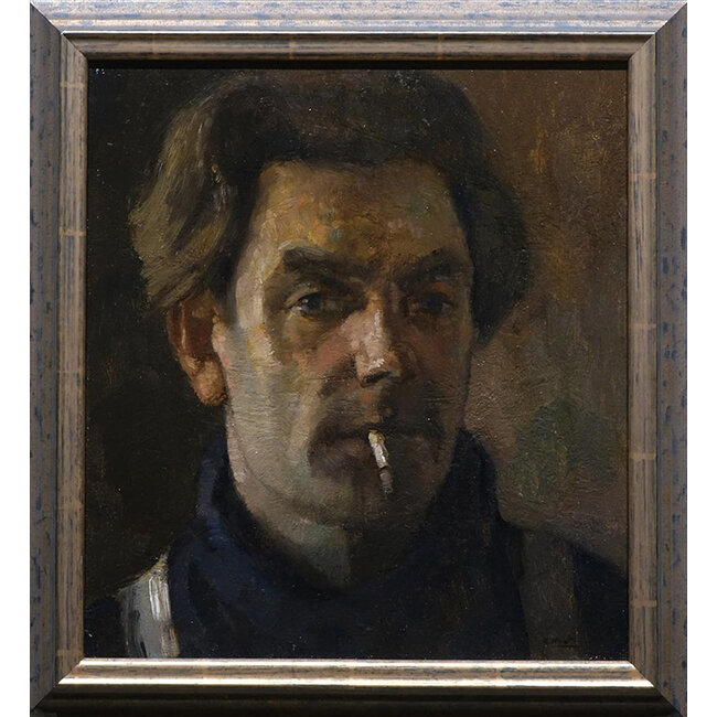Noltee Cor (1903-1967) - Olieverf - Zelfportret met sigaret