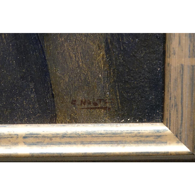 Noltee Cor (1903-1967) - Olieverf - Zelfportret met sigaret