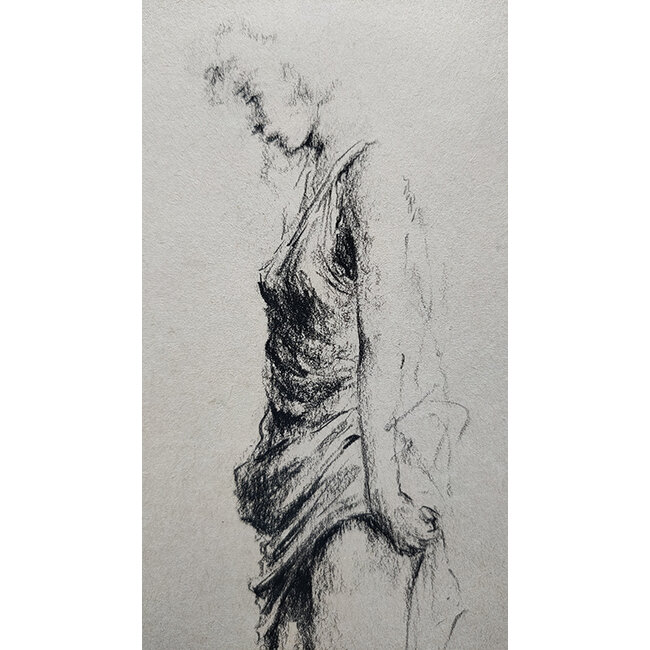 Hartog Mira den (1977) - Tekening - staande dame in jurk