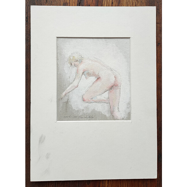 Hartog Mira den (1977) - Gouache - voorover gebogen naakt