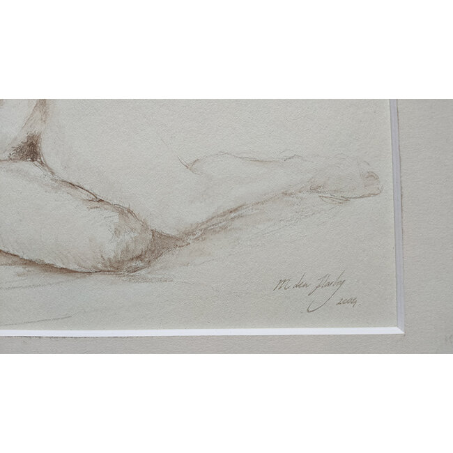 Hartog Mira den (1977) - Tekening - zittend naakt