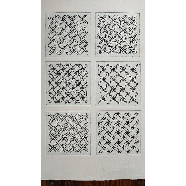 Buizer Krijn - Ets - 6-vaks - abstract - 0125