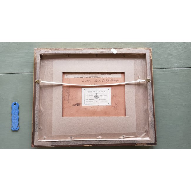 Aldridge Frederik James (1850-1933) Brits - getiteld "Dort" - Oude Maas voor de stad Dordrecht