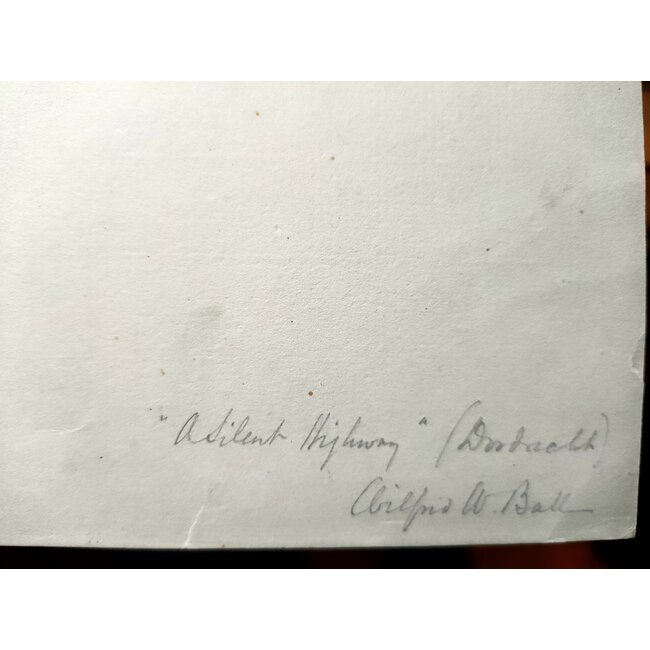 Ball Wilfrid Williams (1853-1917) Brits - Ets "a silent highway" Nieuwe haven - Dordrecht