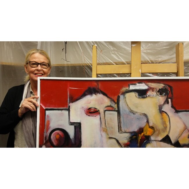 Jong Wil de - Alias Le Jeune 1945-2022 Schilderij - Acrylverf - friends