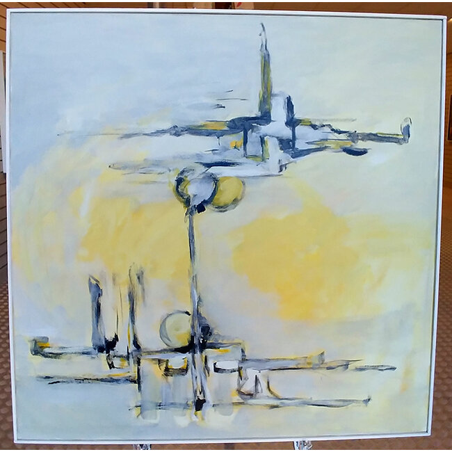 Jong Wil de - Alias Le Jeune 1945-2022 Schilderij - Acrylverf - Aviation