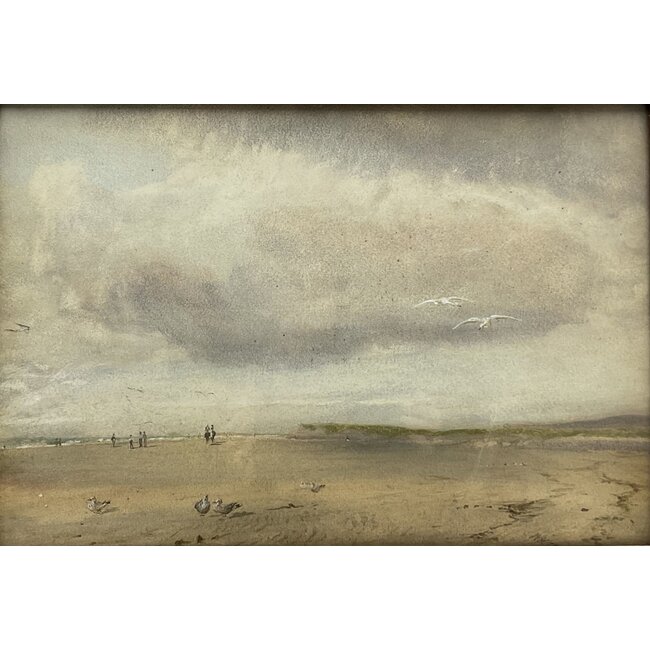 Ball Wilfrid Williams (1853-1917) Brits - Aquarel - Beach