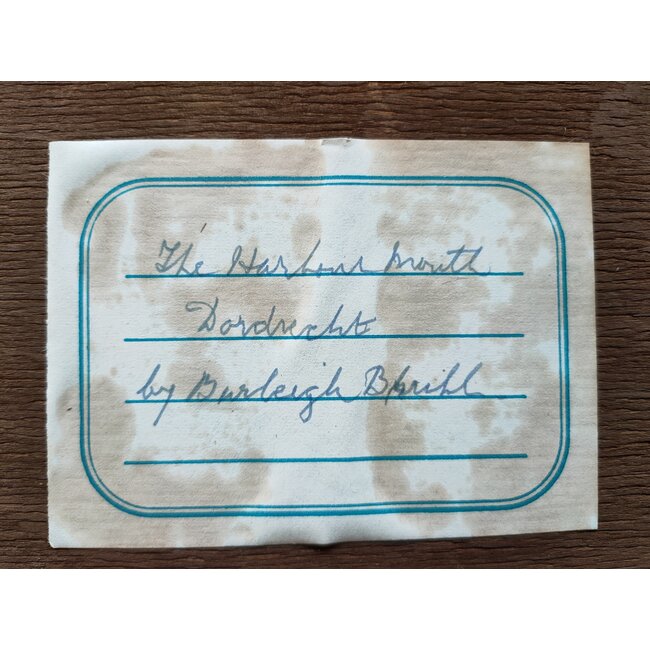 Bruhl Louis Burleigh 1861-1942 - Aquarel - Groothoofd - Dordrecht