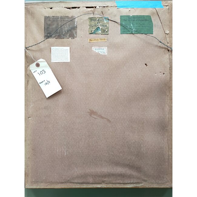 Cooper Colin Cambell 1856-1937 - Aquarel - Groenmarkt ter hoogte van het Stadhuis Dordrecht