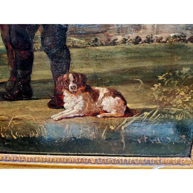 Cuyp Aelbert - Navolger - Rivierenlandschap met ruiter en visser