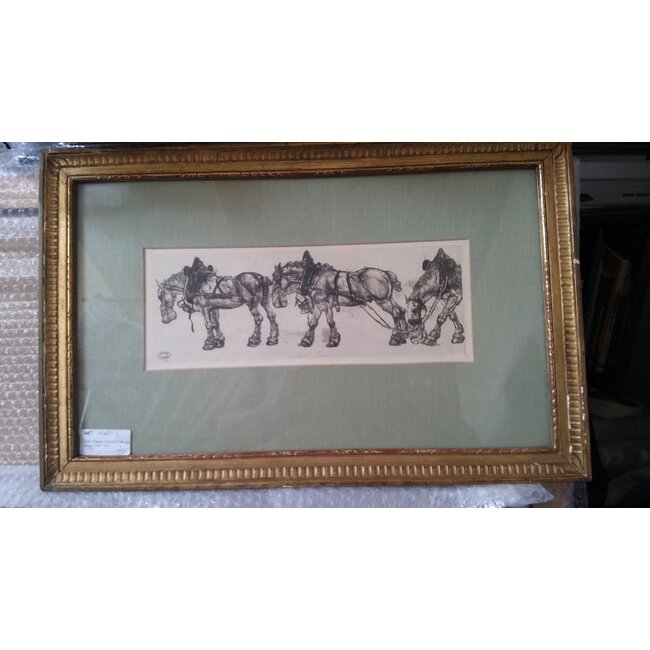 Dupont Pieter 1870-1911 - Span paarden