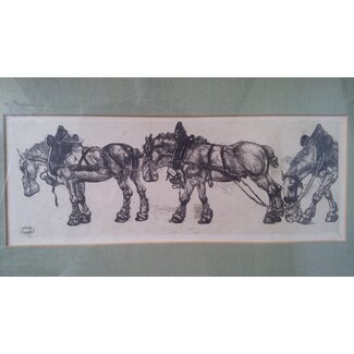 Dupont Pieter 1870-1911 Span  paarden