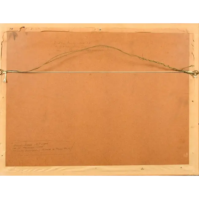 Hardy Thomas Bush 1867-1922 Aquarel - Vissersvrouwen brengen de vangst aan wal