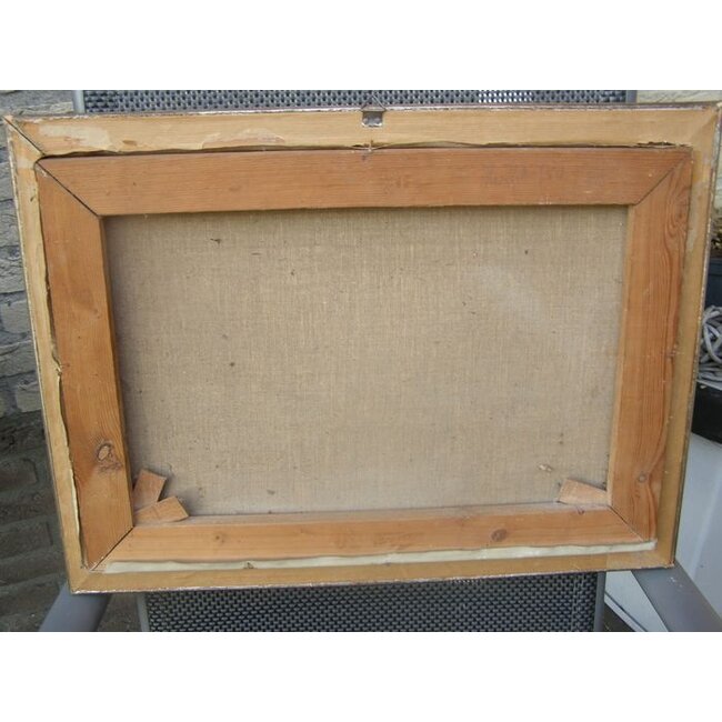 Hohmann Jan Alexander 1896-1967 - Olieverf - Huisje in de Biesbosch