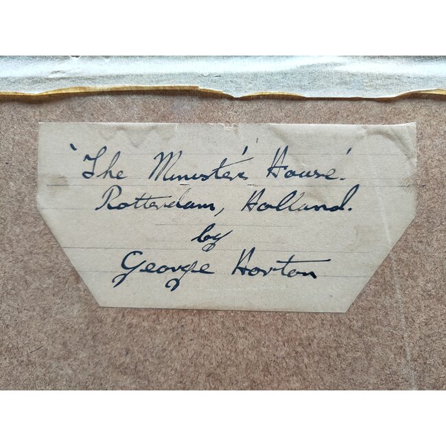 Horton Georges Edward 1879-1950 - Gemengde techniek - The Ministers house - Rotterdam