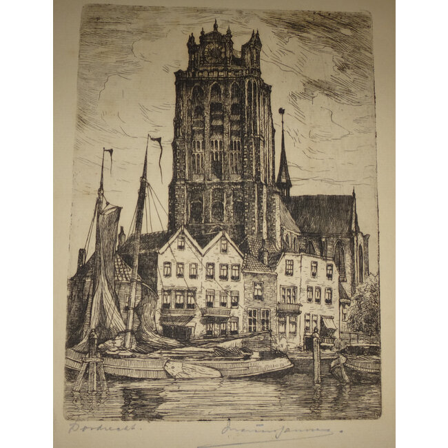 - Ets - Dordrecht - Leuvehaven met Grote Kerk