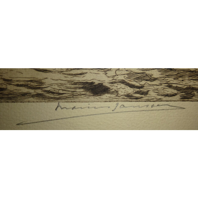 Jansen Marinus 1885-1957 - Ets - Rotterdam - Maas