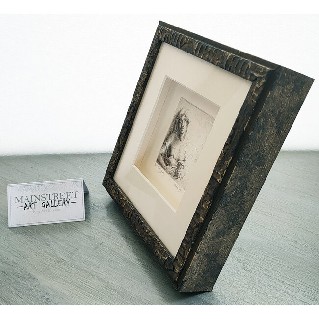 Hartog Mira den (1977) - Ets - Dame met ontblote borsten.