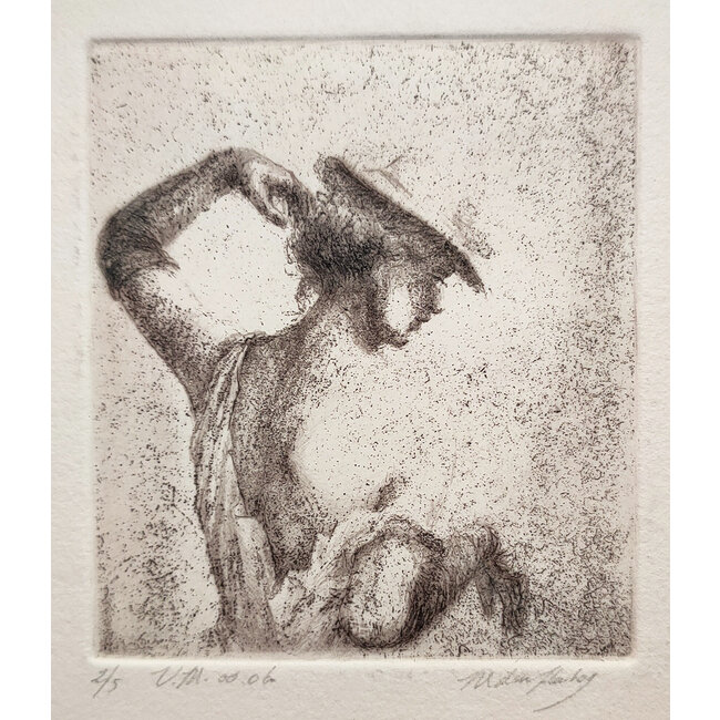 Hartog Mira den (1977) - Ets - dame met hoed