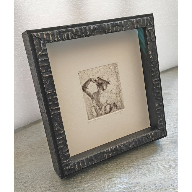 Hartog Mira den (1977) - Ets - dame met hoed