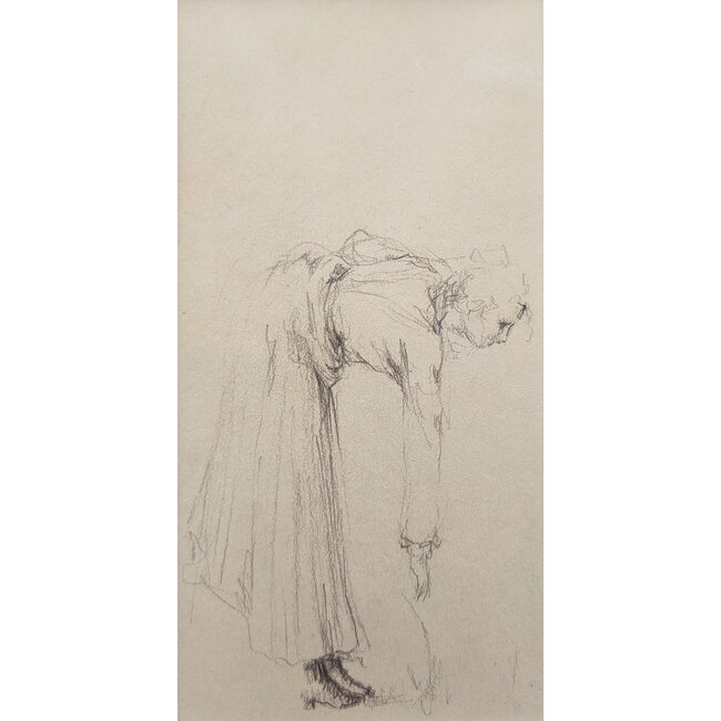 Hartog Mira den (1977) - Tekening - dubbel passe partout - staande en bukkende vrouw