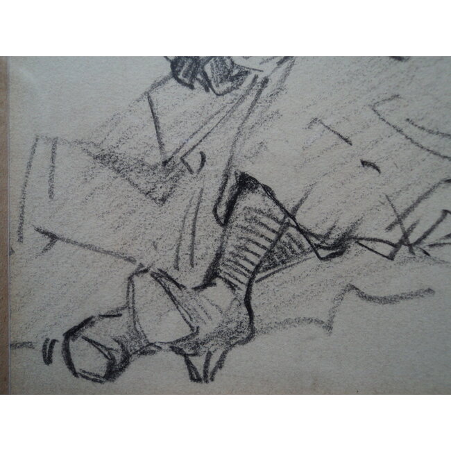 Krug Hans 1890-1977 - Tekening - lezende vrouw