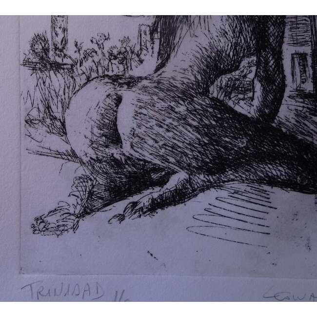 Leonardi Manuel - 1961 - Frans - Ets - naakt - Trinidad