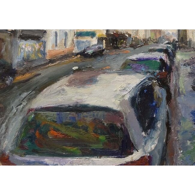 Leonardi Manuel - 1961 - Frans - Olieverf - Mountreuil rue de Paris