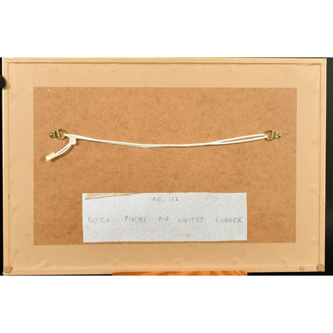 Mogford John 1821–1885 Brits - Aquarel - Pink en Withby luggers (loggers) op het strand van John Mogford.