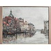 Nesbitt Frances  c.1864-1934 Aquarel - Wijnhaven Dordrecht