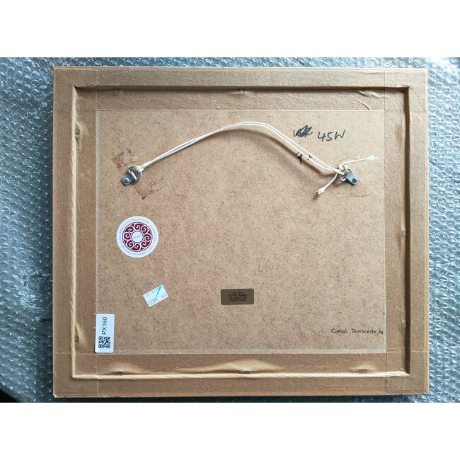 Nesbitt Frances  c.1864-1934 - Aquarel - Wijnhaven Dordrecht