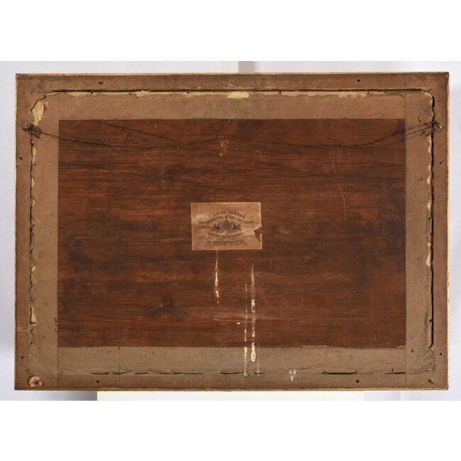 Robins Thomas Sewell 1810-1880 Brits Aquarel - Voor Dordrecht op de Oude Maas