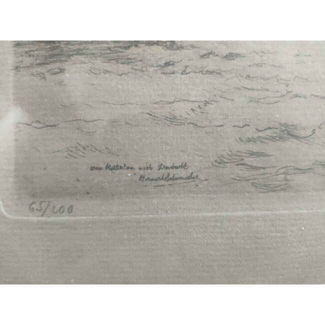 Schumacher Bernard 1872-1932 Duits - Ets - Kruising rivier De Noord - Oude Maas en Beneden Merwede