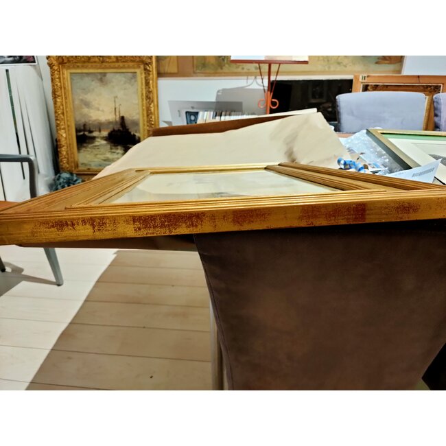 Smith Francis Hopkinson 1838-1915 Amerikaan - Aquarel - Dordrecht - Nieuwe haven en Aardappelmarkt