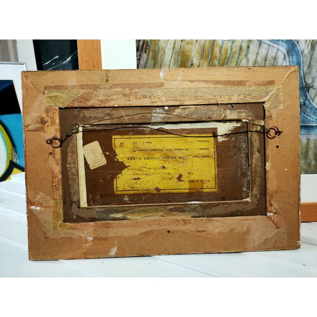 Spenlove Spenlove John Francis (Frank) 1864-1933 Brits - Olieverf - Dordrecht, kade met winkel