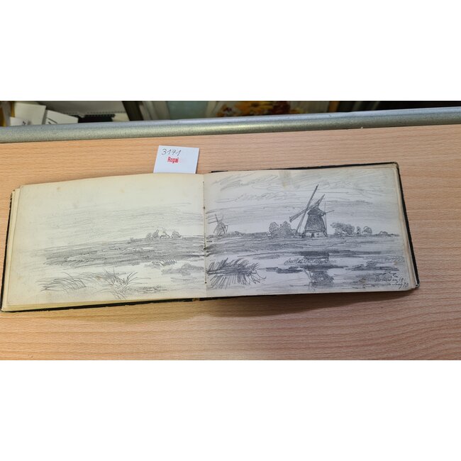 Stademan Adolf 1824-1895 Duits - Schetsboek - Van Rotterdam naar Dordrecht