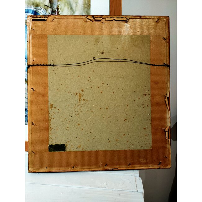 Verhoeven Aart 1929-2001 Nederlander - Tekening - Steegoversloot - Hoek Voorstraat