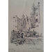 Haite Georges Charles 1855-1924 Tekening - Wijnstraat - Dordrecht