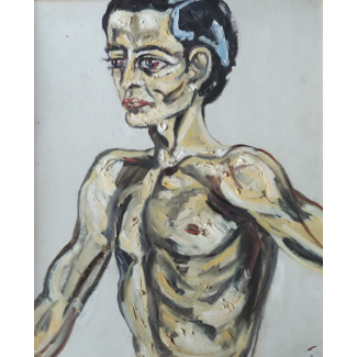 Pijnacker-Hordijk Cornelia (Coks)  1904-1971 Portret - naar Egon Schiele