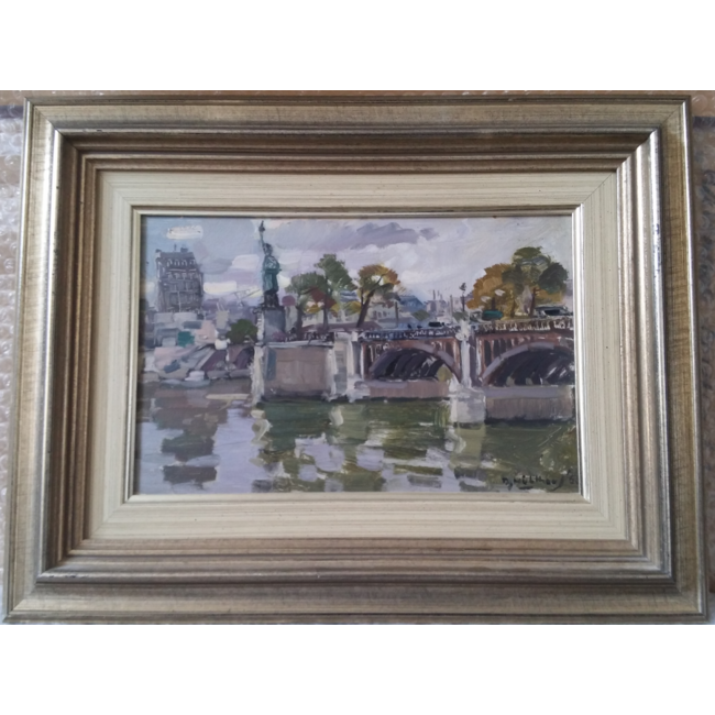 Mühlhaus Daniel (Daan) 1907-1981 - Olieverf - Brug "Ancien Pont de Grenelle" - Parijs