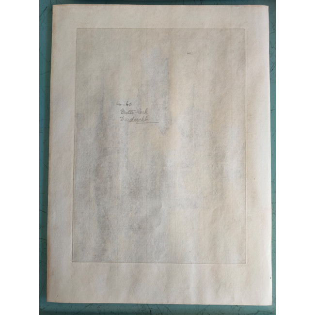 Crawford Susan Fletcher 1863-1918 - Ets - Dordrecht - Leuvehaven met Grote kerk