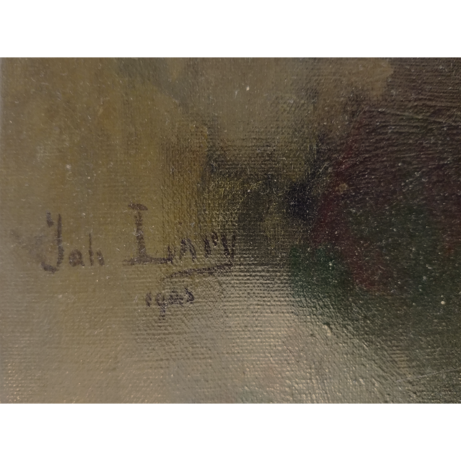 Larij Jan (Johannes) 1879-1962 - Olieverf - Dordtse vrouw in klederdracht